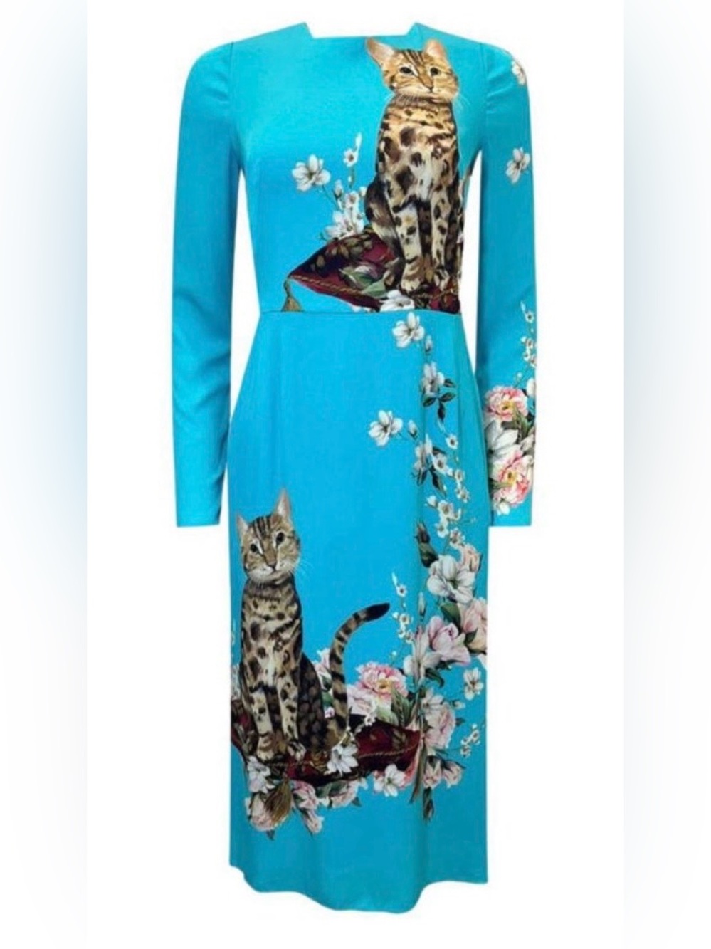Dolce & Gabbana Silk Kitten dress NWT
